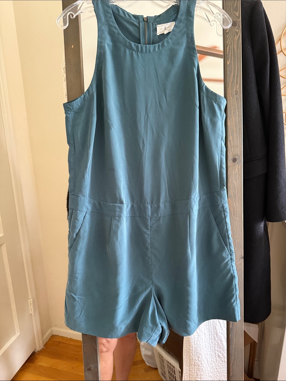 Lou & Grey Teal Sleeveless Romper